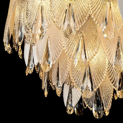 Подвесная люстра хрустальная Modelux ML.6228.600 GD