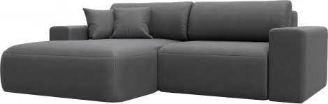 Диван угловой Лига-036 НПБ Классик левый угол Лига Диванов (Замша) арт.127741L