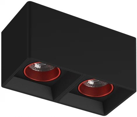 Накладной точечный светильник Denkirs DK3030 DK3085-BK+RD