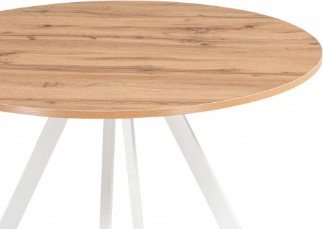 Стол деревянный Woodville Баргел 90х90х75 дуб вотан / белый арт.611366