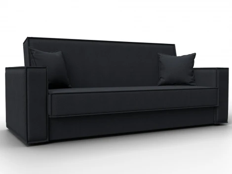 Диван-книжка Куба (ДСП,ЛДСП/Пластик/Замша/Темно-серый) Лига Диванов 127458