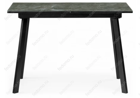 Стеклянный стол Woodville Агни 110 королевский мрамор / черный матовый 453136