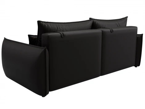 Диван прямой Лига-051 НПБ (ЛДСП,Брус,Фанера/Пластик/Экокожа/Коричневый) Лига Диванов 129879