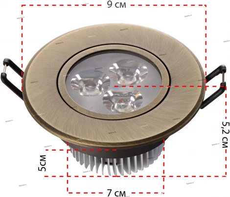 Встраиваемый точечный светильник MW-Light Круз 637012203