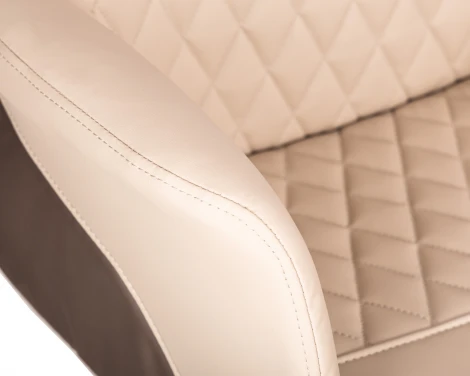 Офисное кресло для руководителей DOBRIN LEONARD (коричнево-бежевый)