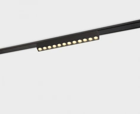 Трековый светильник магнитный 12W 48V Italline IT09-9010 black 3000K