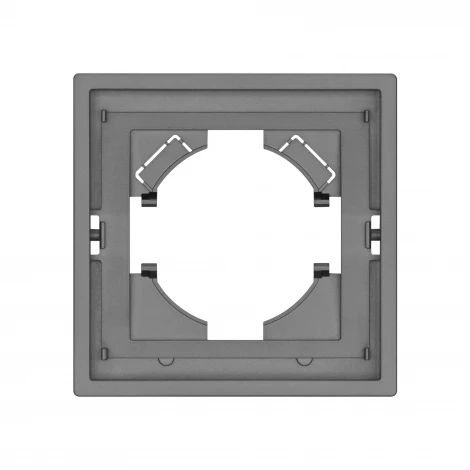 Рамка пластиковая FRM-TENDO-PL-1-GR (Arlight, Графитовый) 053837
