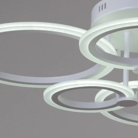 Потолочная люстра светодиодная на штанге с пультом регулировкой яркости и цветовой температуры Reluce 09503-0.3-06 WH (220V)