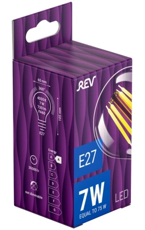 Лампочка светодиодная филаментная REV 32354 9