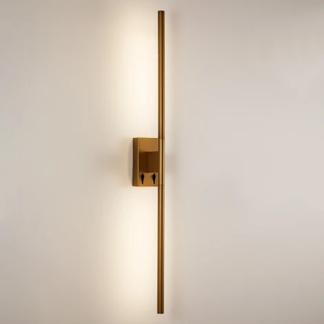 Настенный светильник Arte Lamp Lines A2029AP-1GO (LED, 220V, выключатель, круглые)