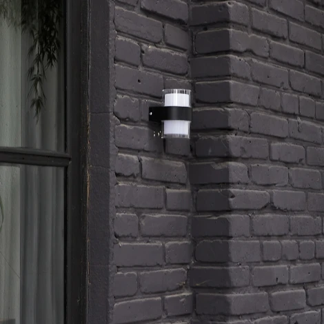 Настенный уличный светильник 4000K Uniel ULU-P22B-2x5W/4000K IP65 BLACK