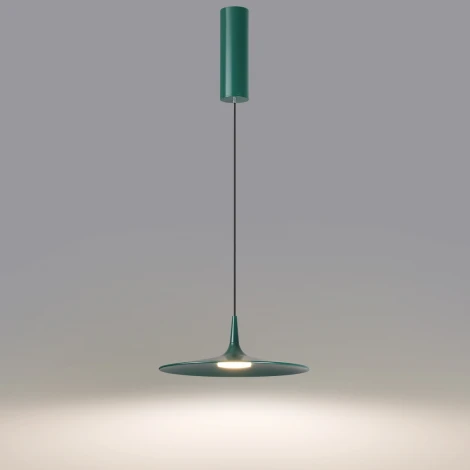 Подвесной светильник Odeon Light Sombra 7037/12L темно-зеленый/металл/акрил LED 12W 3000K 220V (на проводе, круглые)