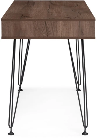 Письменный стол Woodville Хиргра 120х60х77 дуб табачный / графит / черный 553803