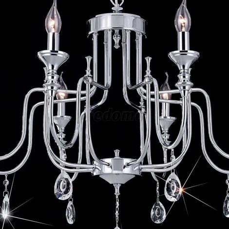 Подвесная люстра Citilux Рига CL437181 (220V, на цепи, подсвечник, свеча)