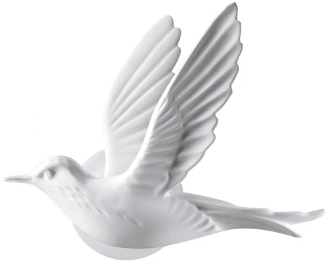 Настенный светильник Odeon Light Colombella 4341/3WLA белый гипс IP20 LED 3W HIGHTECH (левый) (220V, птички)