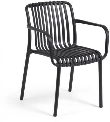Стул уличный La Forma (ex Julia Grup) Isabellini (Черный/ Полипропилен,Пластик,Металл)