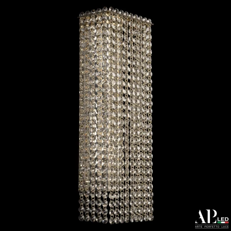 Бра светодиодное APL LED Sicilia SH500.B1.16-45.A.Gd.3000 (220V, хрусталь, подвески)