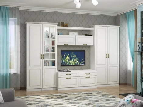 Шкаф Mobi Ливерпуль белый / ясень ваниль 357763