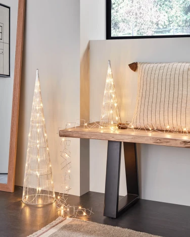 Банкетка La Forma (ex Julia Grup) Alaia (Черный/ Акация,Дерево,Сталь,Металл)