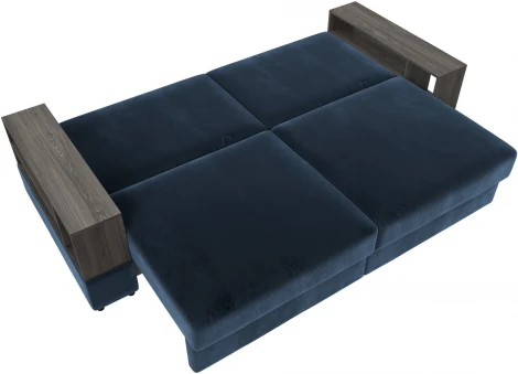 Диван прямой с 2 полками Лига-055 НПБ Лига Диванов (Велюр) арт.129061