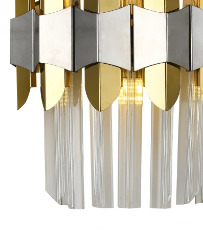 Настенный светильник Natali Kovaltseva Skala 81435/1W BRASS SILVER (220V, хрусталь)