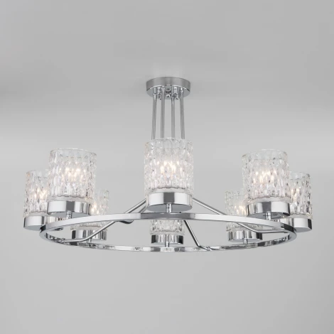 Умная потолочная люстра Eurosvet Calle 60127/8 хром