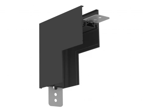 Соединитель угловой 90 внутренний для накладного шинопровода черный Ambrella Magnetic Ultra slim 26 48В GV1128
