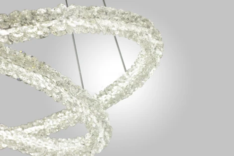 Подвесная люстра AM Group OVALE GD D600+400 (220V, на тросе)