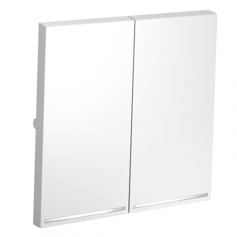 Клавиши для выключателя/переключателя двухклавишного с подсветкой Voltum S70 VLS000402 (белый матовый)