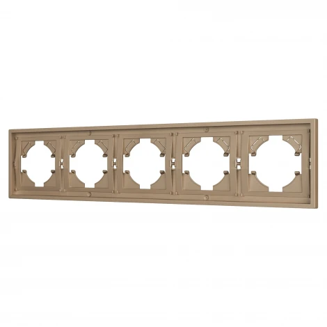 Рамка пластиковая FRM-TENDO-PL-5-GD (Arlight, Песочный) 053854