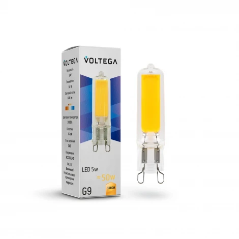 Светодиодная лампа 5W 3000K G9 Voltega Capsule G9 7262
