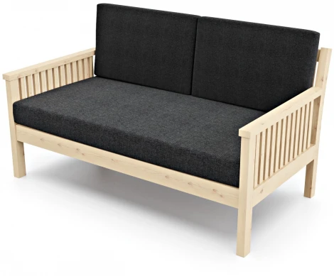 Диван Arsko Норман М сосна графитовая рогожка