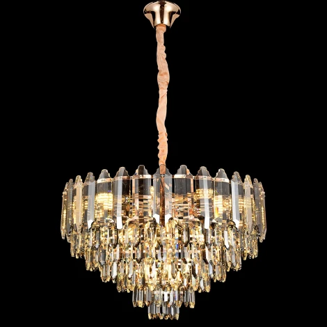 Подвесная люстра хрустальная ILLUMICO IL5102-12PDI-39 SGD
