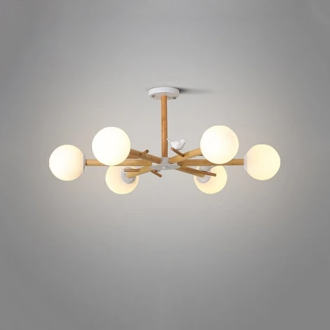 Люстра на штанге Finch 6 ImperiumLoft Finch01 (178021-26) (220V, шарики)