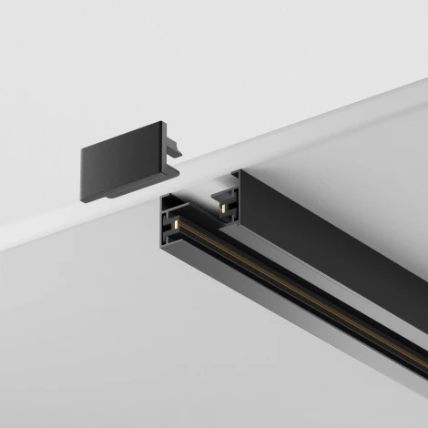 Шинопровод 2м Unity накладной/подвесной черный (однофазный) Maytoni Technical TRX001-112B (220V)