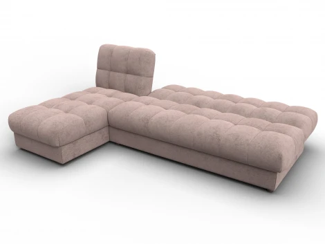 Диван угловой Лига-116 НПБ угол левый (ДСП,ЛДСП,Велюр/Бежевый) Лига Диванов 136947L