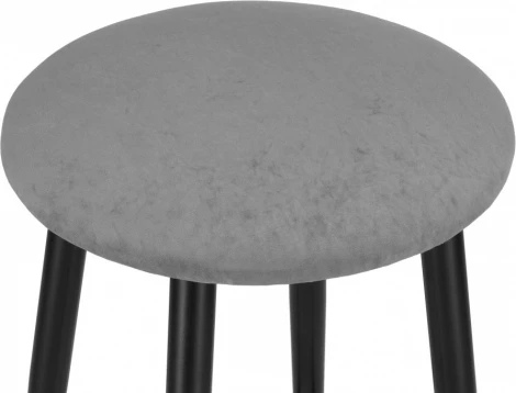 Полубарный стул Гангток крутящийся (Гангток крутящийся графит / черный матовый) Woodville арт.578583