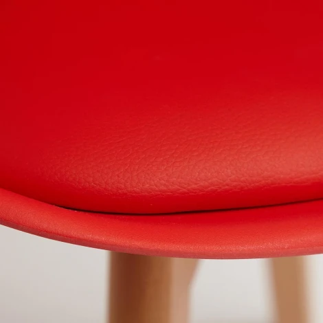 Стул TULIP (mod. 73) желтый (дерево/пластик/ПУ)