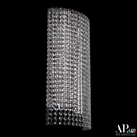 Бра светодиодное APL LED Sicilia SH500.B5.25-45.A.Ni.4000 (220V, хрусталь)