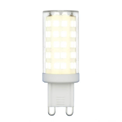 Лампочка светодиодная кукуруза прозрачная G9 9W 4000K Uniel LED-JCD-9W/4000K/G9/CL GLZ09TR