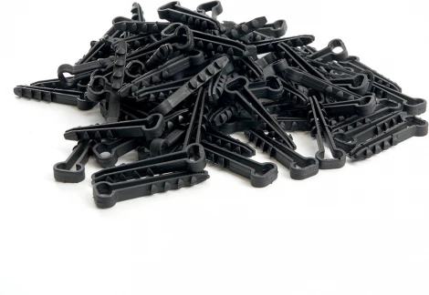 Дюбель-хомут для плоского кабеля (5-10мм) черный 100 шт. Stekker 39860
