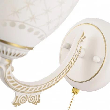 Бра с выключателем Arte Milano AM343837 343837/1W WT+G (220V)