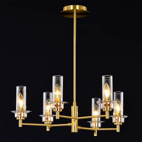 Подвесная люстра штанге ILLUMICO IL5216-6PLS-24