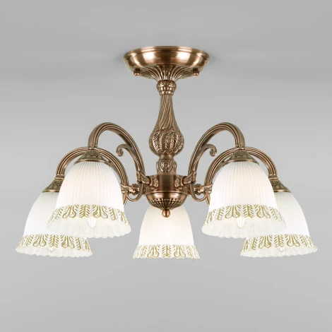 Потолочная люстра на штанге Eurosvet Campina 60107/5 античная бронза (220V)