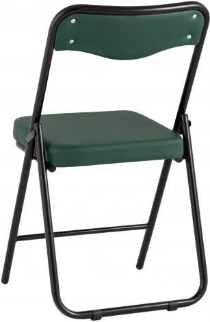 Складной стул Stool Group Джонни экокожа зелёный каркас черный матовый УТ000035364