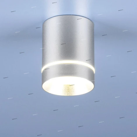 Накладной точечный светильник Elektrostandard Topper DLR021 9W 4200K хром матовый (LED, 220V)