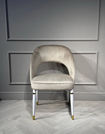 Стул обеденный IST-CASA Оливия ART2367-BG, бежевый /белый