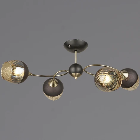 Потолочная люстра на штанге Reluce 04250-0.3-04 BK+AB (220V)