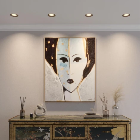 Встраиваемый светильник светодиодный Novotech Fluo 359845 черный с переключателем цв. температуры LED 15W 220-240V 2700К\3200К\4000К