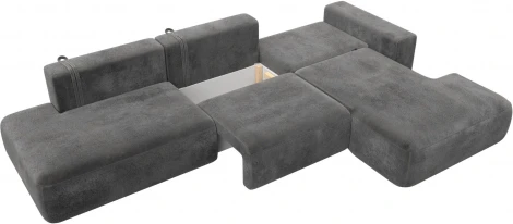 Диван угловой Лига-036 НПБ Модерн Лонг правый угол Лига Диванов (Велюр) арт.127757